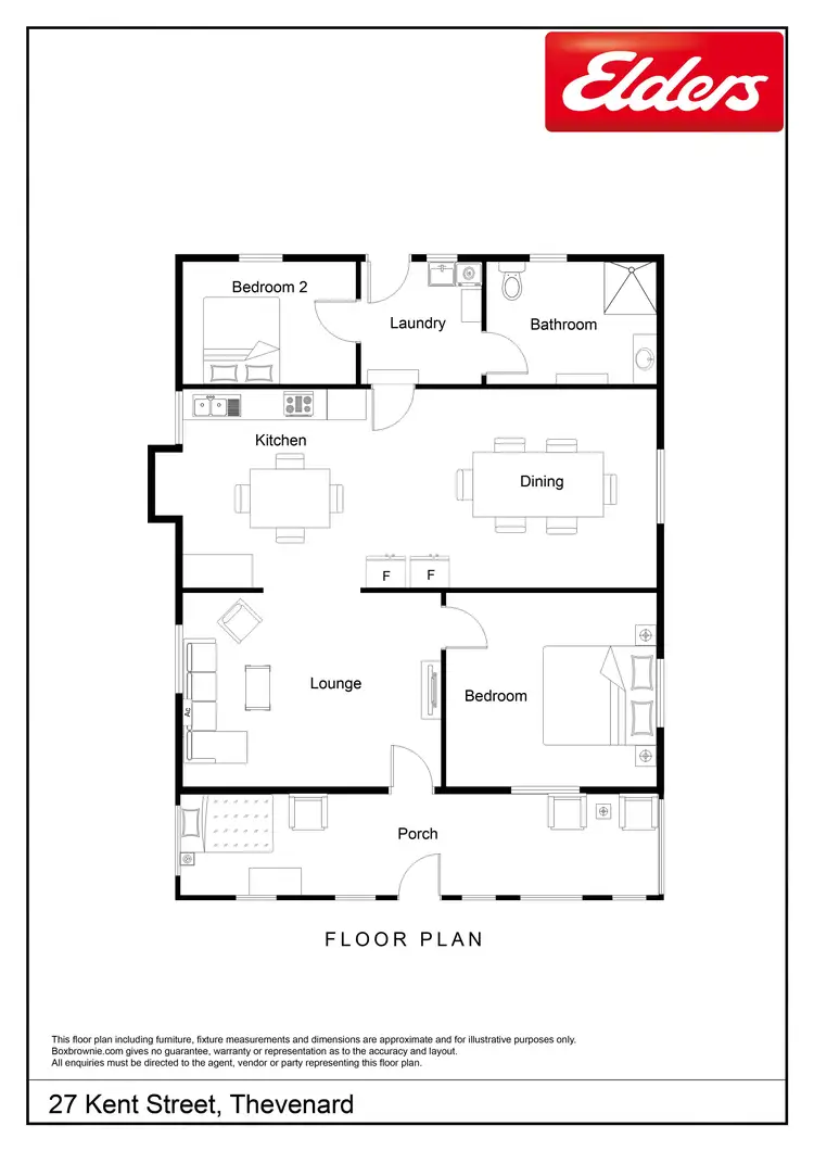 Floorplan of Homely house listing, 27 Kent Street, Thevenard SA 5690