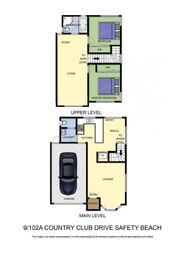 Floorplan of Homely townhouse listing, 9/102A Country Club Drive, Safety Beach VIC 3936