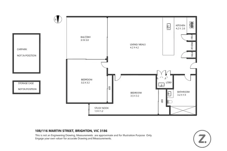 Floorplan of Homely apartment listing, 108/116 Martin Street, Brighton VIC 3186
