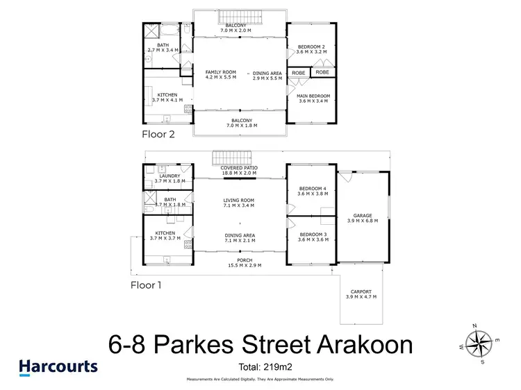 Floorplan of Homely house listing, 6-8 Parkes Street, Arakoon NSW 2431