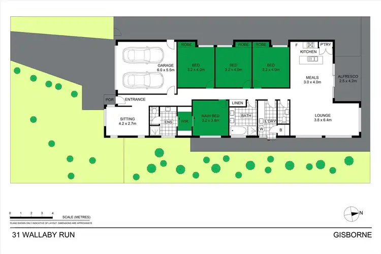 Floorplan of Homely house listing, 31 Wallaby Run, Gisborne VIC 3437