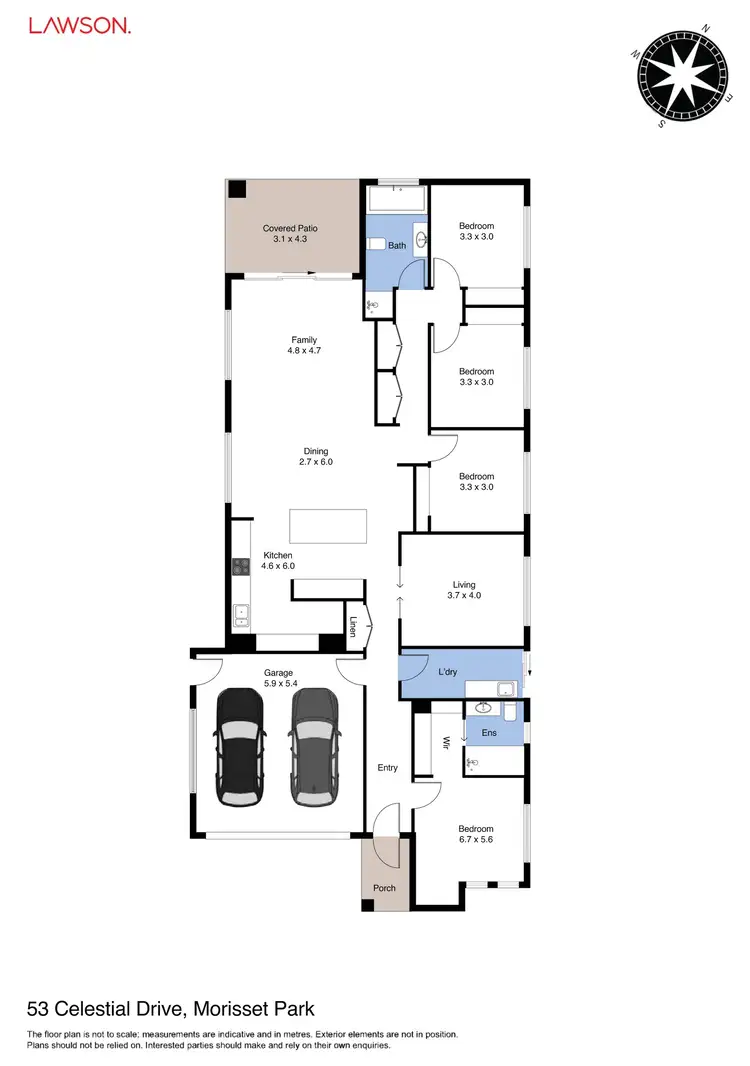 Floorplan of Homely house listing, 53 Celestial Drive, Morisset Park NSW 2264