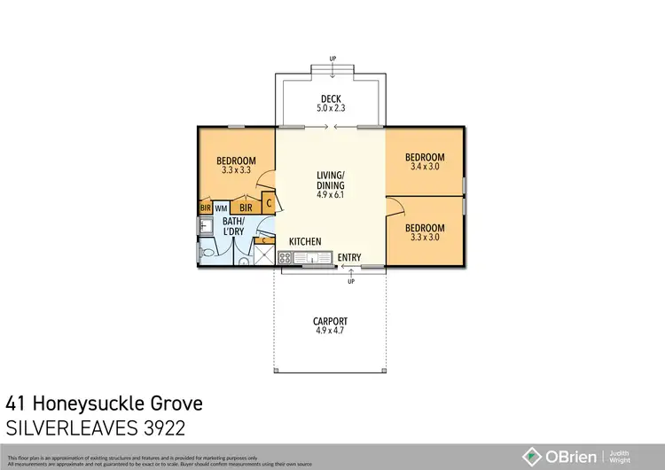 Floorplan of Homely house listing, 41 Honeysuckle Grove, Silverleaves VIC 3922
