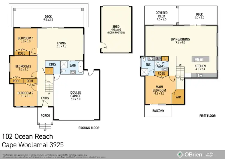 Floorplan of Homely house listing, 102 Ocean Reach, Cape Woolamai VIC 3925