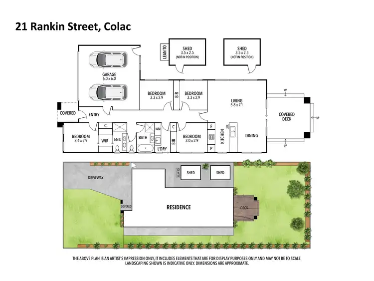 Floorplan of Homely house listing, 21 Rankin Street, Colac VIC 3250