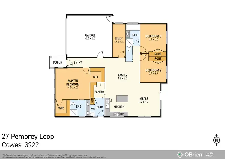 Floorplan of Homely house listing, 27 Pembrey Loop, Cowes VIC 3922