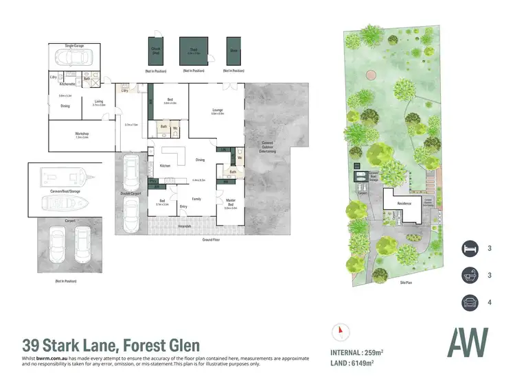 Floorplan of Homely rural property listing, 39 Stark Lane, Forest Glen QLD 4556