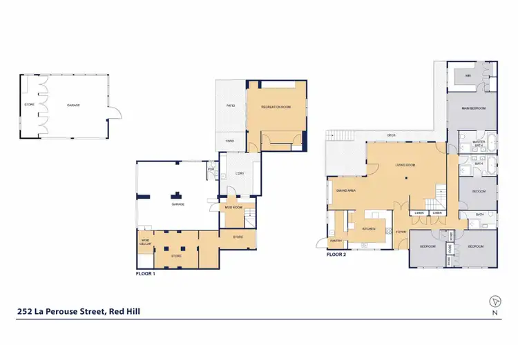 Floorplan of Homely house listing, 252 La Perouse Street, Red Hill ACT 2603