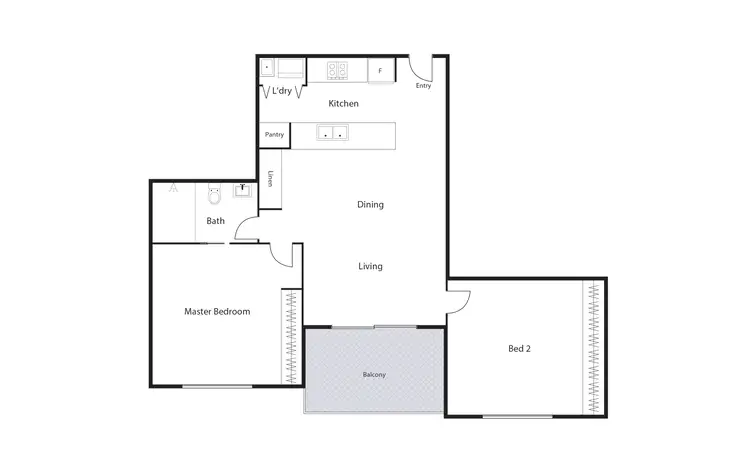 Floorplan of Homely apartment listing, 47/1 Limburg Way, Greenway ACT 2900