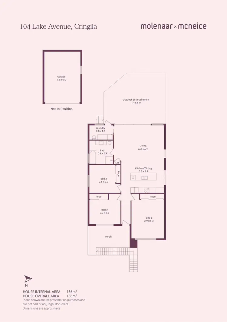 Floorplan of Homely house listing, 104 Lake Avenue, Cringila NSW 2502