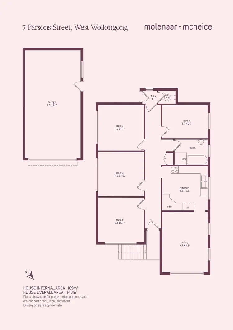 Floorplan of Homely house listing, 7 Parsons Street, West Wollongong NSW 2500