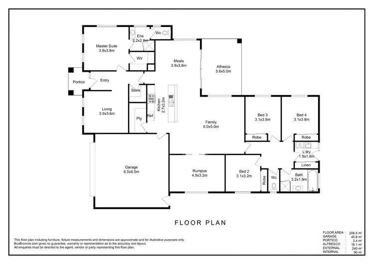 Floorplan of Homely house listing, 4 Kerry Avenue, Killara VIC 3691