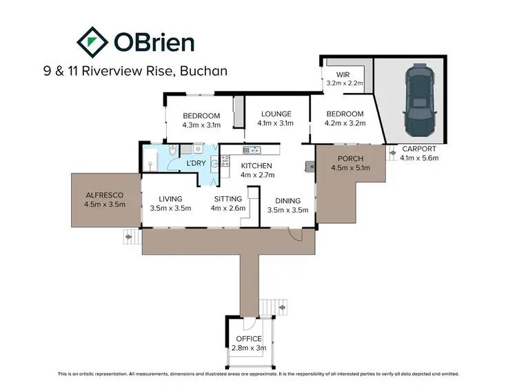 Floorplan of Homely house listing, 9 & 11 Riverview Rise, Buchan VIC 3885