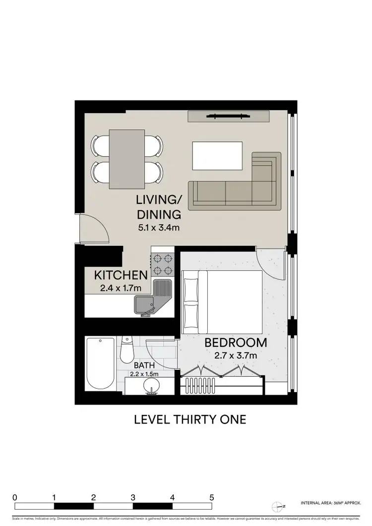 Floorplan of Homely apartment listing, 312/27 Park Street, Sydney NSW 2000