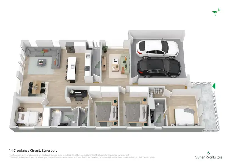 Floorplan of Homely house listing, 14 Crowlands Circuit, Eynesbury VIC 3338
