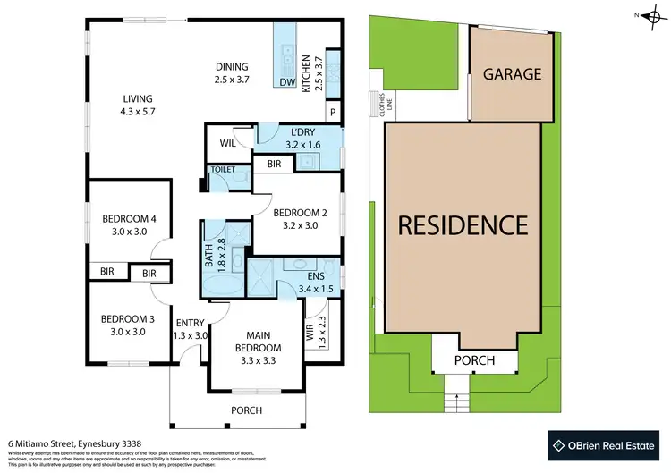 Floorplan of Homely house listing, 6 Mitiamo Street, Eynesbury VIC 3338