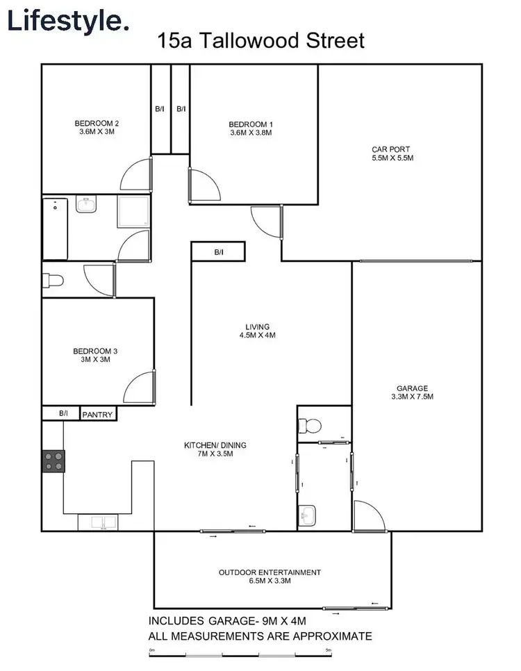 Floorplan of Homely semi-detached listing, 15A Tallowood Street, South Grafton NSW 2460