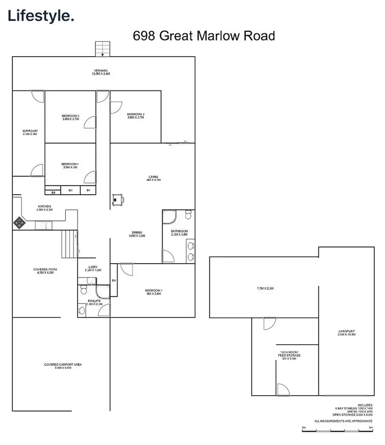 Floorplan of Homely rural property listing, 698 Great Marlow Road, Southgate NSW 2460