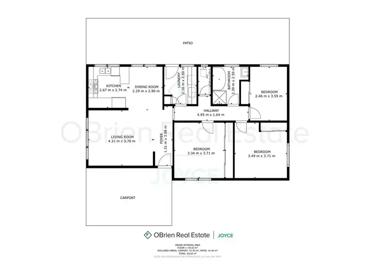 Floorplan of Homely house listing, 15 Raymond Street, Wangaratta VIC 3677