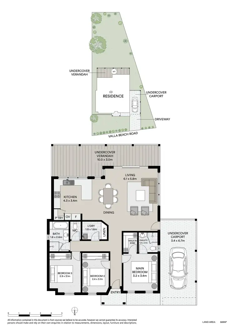 Floorplan of Homely house listing, 74 Valla Beach Road, Valla Beach NSW 2448