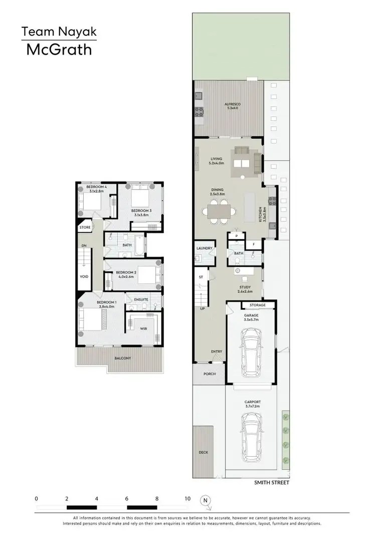 Floorplan of Homely semi-detached listing, 12B Smith Street, Wentworthville NSW 2145