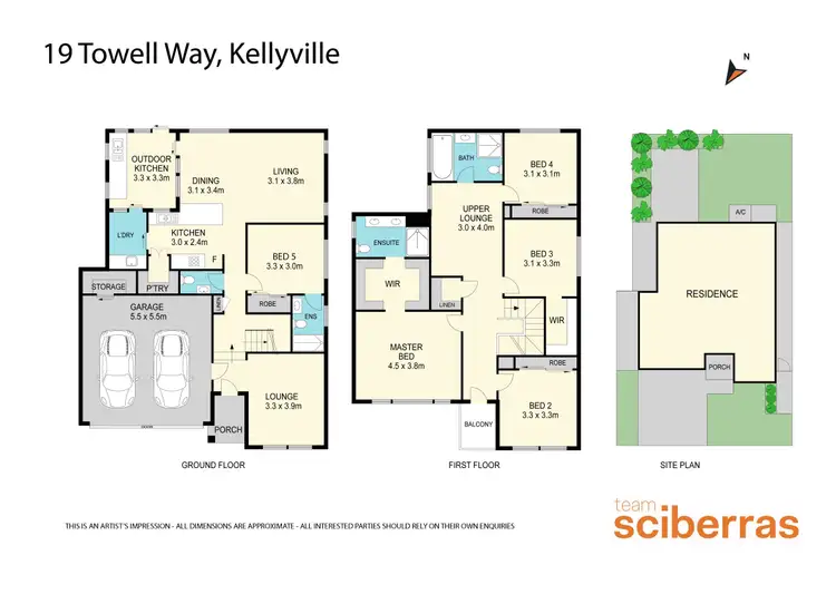 Floorplan of Homely house listing, 19 Towell Way, Kellyville NSW 2155