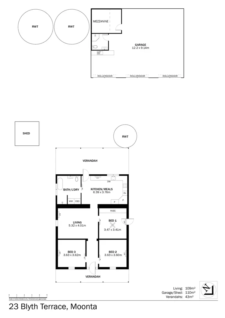 Floorplan of Homely house listing, 23 Blyth Terrace, Moonta SA 5558