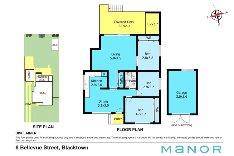 Floorplan of Homely house listing, 8 Bellevue Street, Blacktown NSW 2148