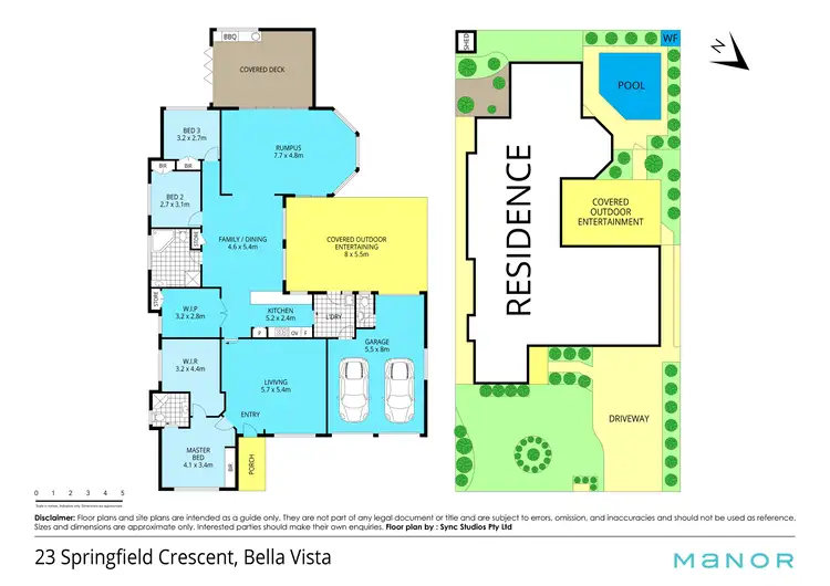 Floorplan of Homely house listing, 23 Springfield Crescent, Bella Vista NSW 2153