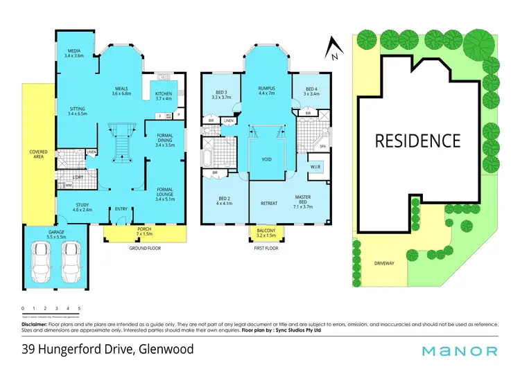 Floorplan of Homely house listing, 39 Hungerford Drive, Glenwood NSW 2768