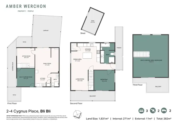 Floorplan of Homely house listing, 2-4 Cygnus Place, Bli Bli QLD 4560