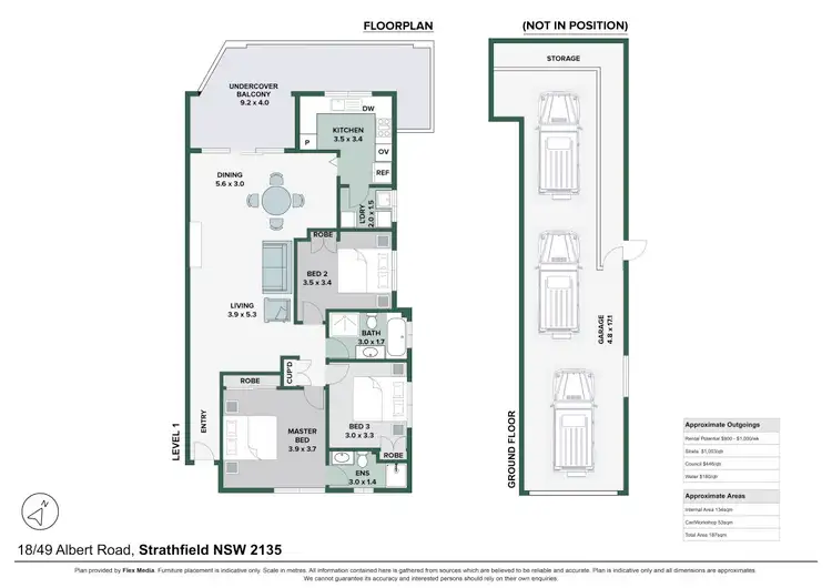 Floorplan of Homely apartment listing, 18/49-53 Albert Road, Strathfield NSW 2135