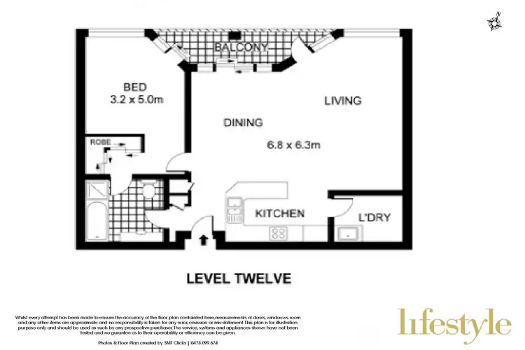 Floorplan of Homely apartment listing, 22 Sir John Young Crescent, Woolloomooloo NSW 2011