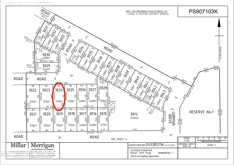 Floorplan of Homely land listing, LOT 3024 Correa Street, Yarrawonga VIC 3730