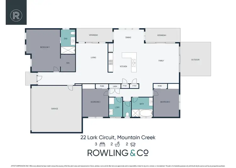 Floorplan of Homely house listing, 22 Lark Circuit, Mountain Creek QLD 4557