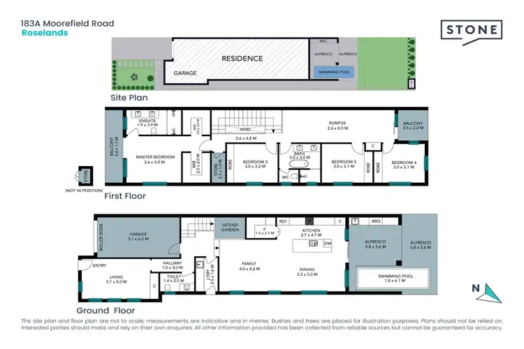 Floorplan of Homely semi-detached listing, 183A Moorefields Road, Roselands NSW 2196