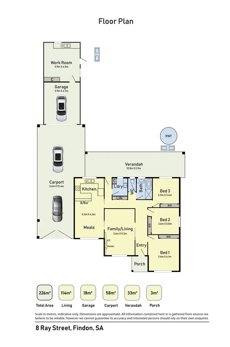 Floorplan of Homely house listing, 8 Ray Street, Findon SA 5023