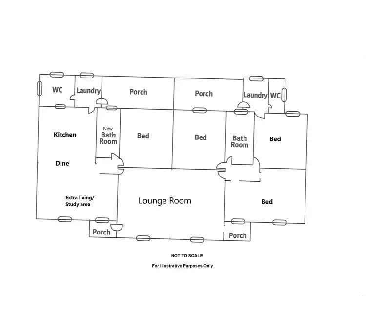 Floorplan of Homely house listing, 77 Brook Street, Whyalla Stuart SA 5608