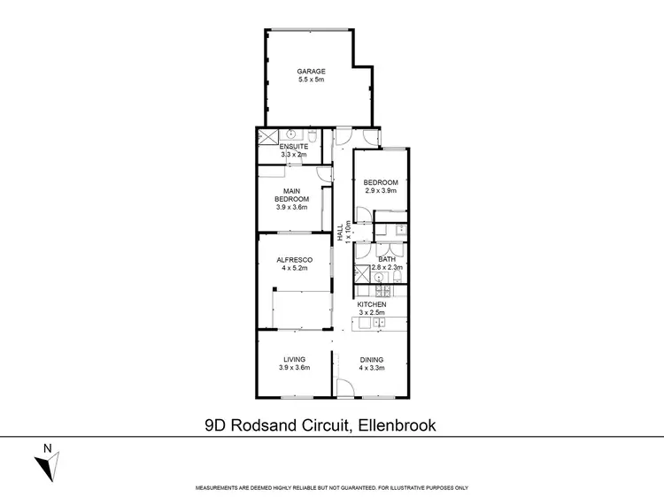 Floorplan of Homely house listing, 9D Rodsand Circuit, Ellenbrook WA 6069