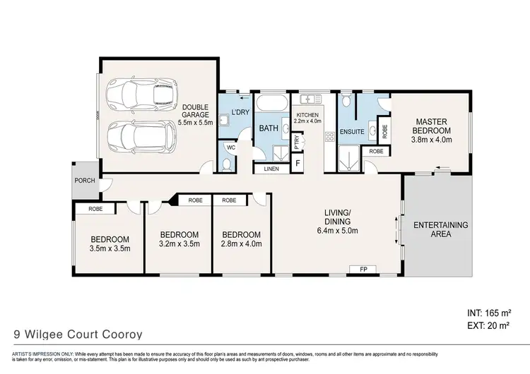 Floorplan of Homely house listing, 9 Wilgee Court, Cooroy QLD 4563