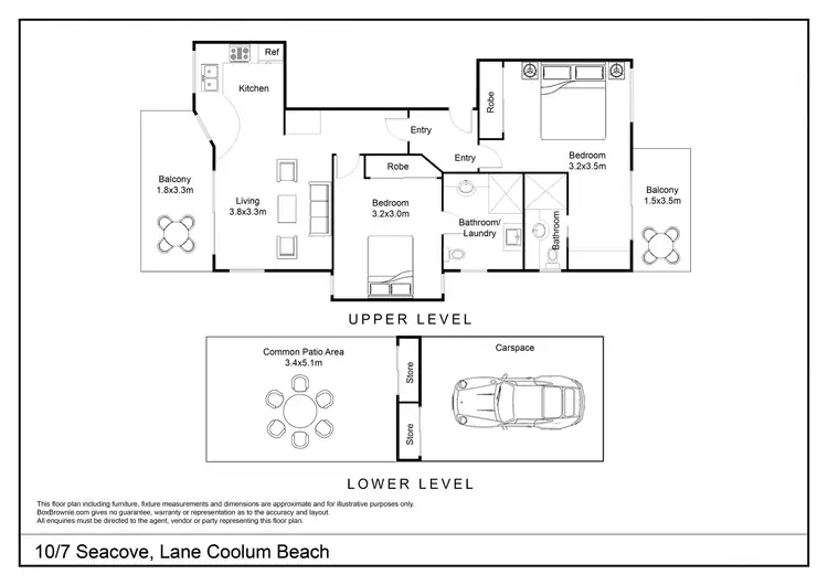 Floorplan of Homely unit listing, 10/7 Seacove Lane, Coolum Beach QLD 4573
