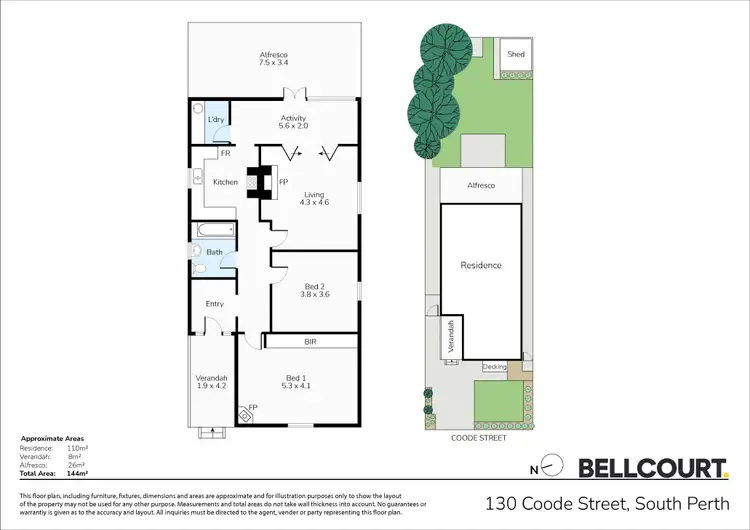 Floorplan of Homely house listing, 130 Coode Street, South Perth WA 6151