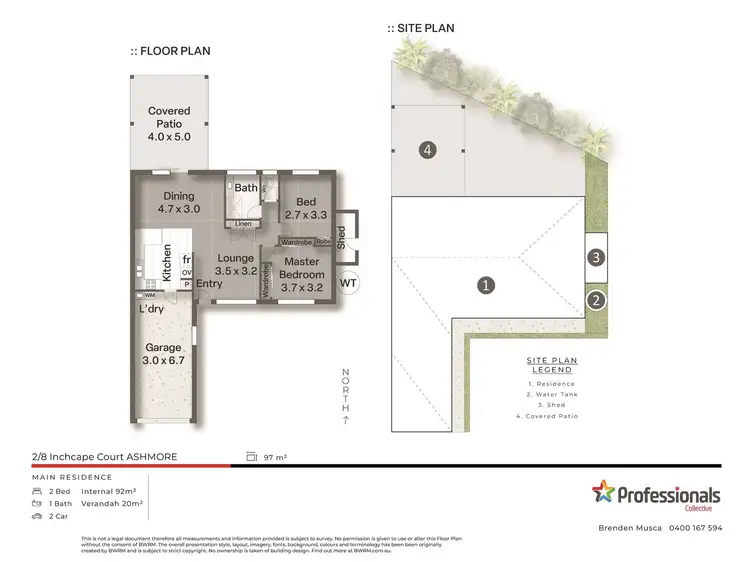 Floorplan of Homely house listing, 2/8 Inchcape Court, Ashmore QLD 4214