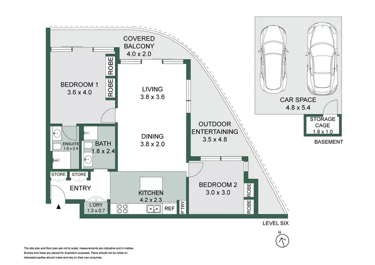 Floorplan of Homely apartment listing, 604/2 Burley Street, Lane Cove NSW 2066