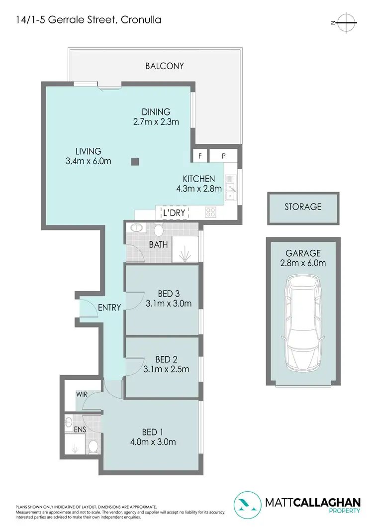 Floorplan of Homely apartment listing, 14/1-5 Gerrale Street, Cronulla NSW 2230
