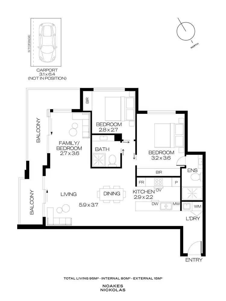 Floorplan of Homely apartment listing, 109/1 Serafino Drive, Noarlunga Downs SA 5168