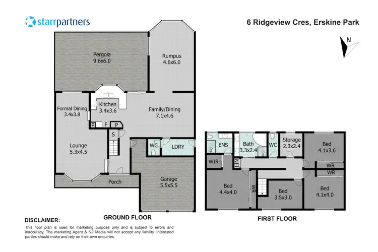 Floorplan of Homely house listing, 6 Ridgeview Crescent, Erskine Park NSW 2759