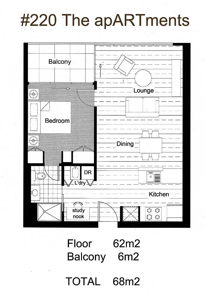 Floorplan of Homely apartment listing, 220/19 Marcus Clarke Street, City ACT 2601