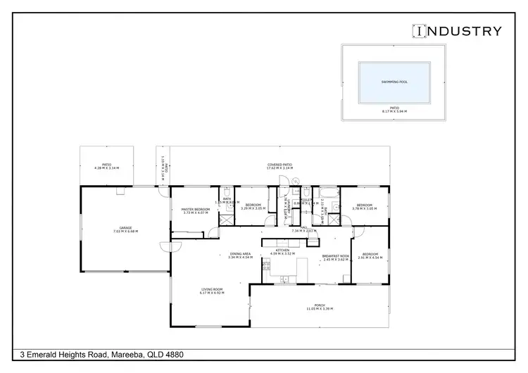 Floorplan of Homely house listing, 3 Emerald Heights Road, Mareeba QLD 4880