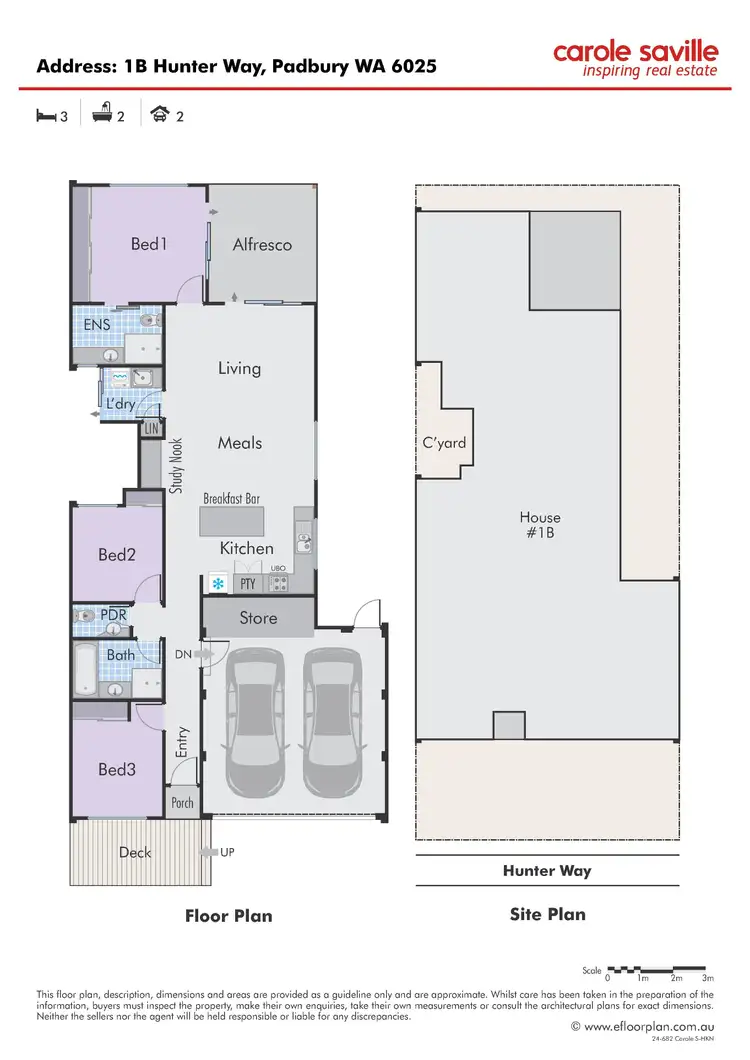 Floorplan of Homely house listing, 1B Hunter Way, Padbury WA 6025